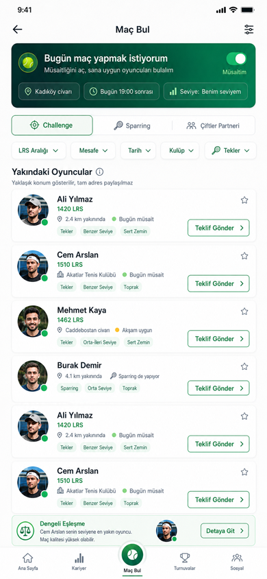 Maç bul